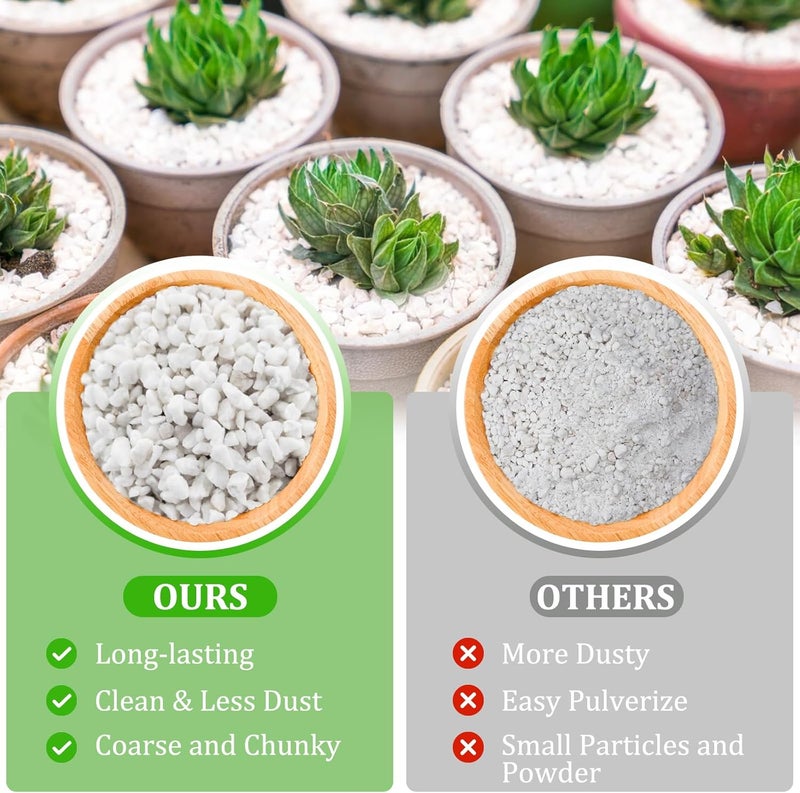 Legigo 10 Quarts Organic Horticultural Perlite for Plants Indoor- Natural Horticultural Soil Additive Conditioner Mix for Improves Drainage, Ventilation and Root Growth - Image 3